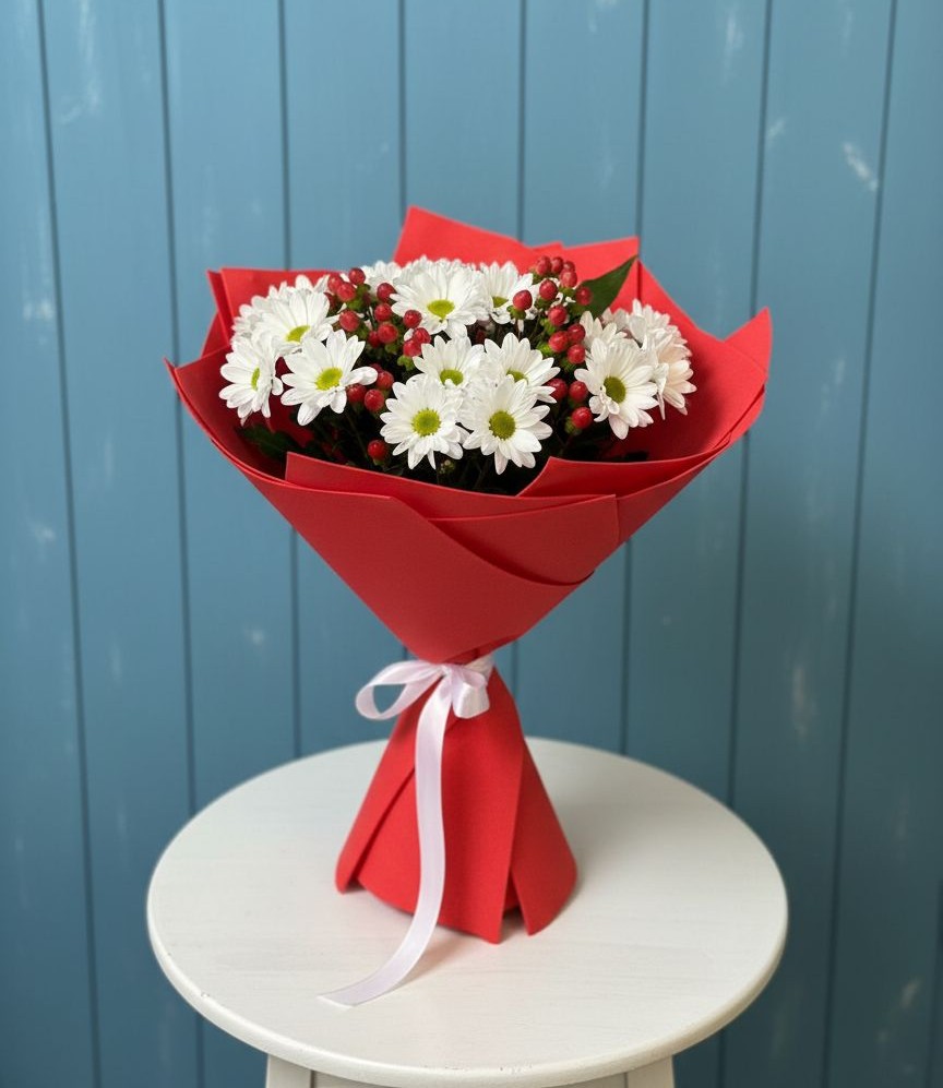 Букет цветов из: Хризантемы в Уват