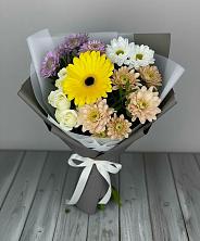 Букет цветов из:  Розы, Герберы и Хризантемы в Уват