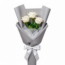 Букет 3 белые розы #REPLACE_PRED# Уват
