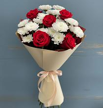 Букет цветов из:  Розы и Хризантемы в Уват
