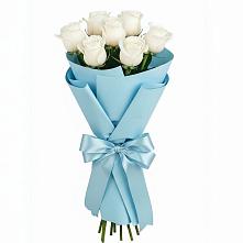 Букет 7 белых роз Проуд в Уват