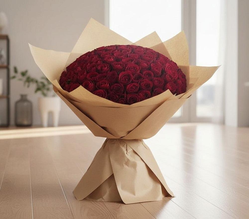 Букет 101 Красная роза в Уват