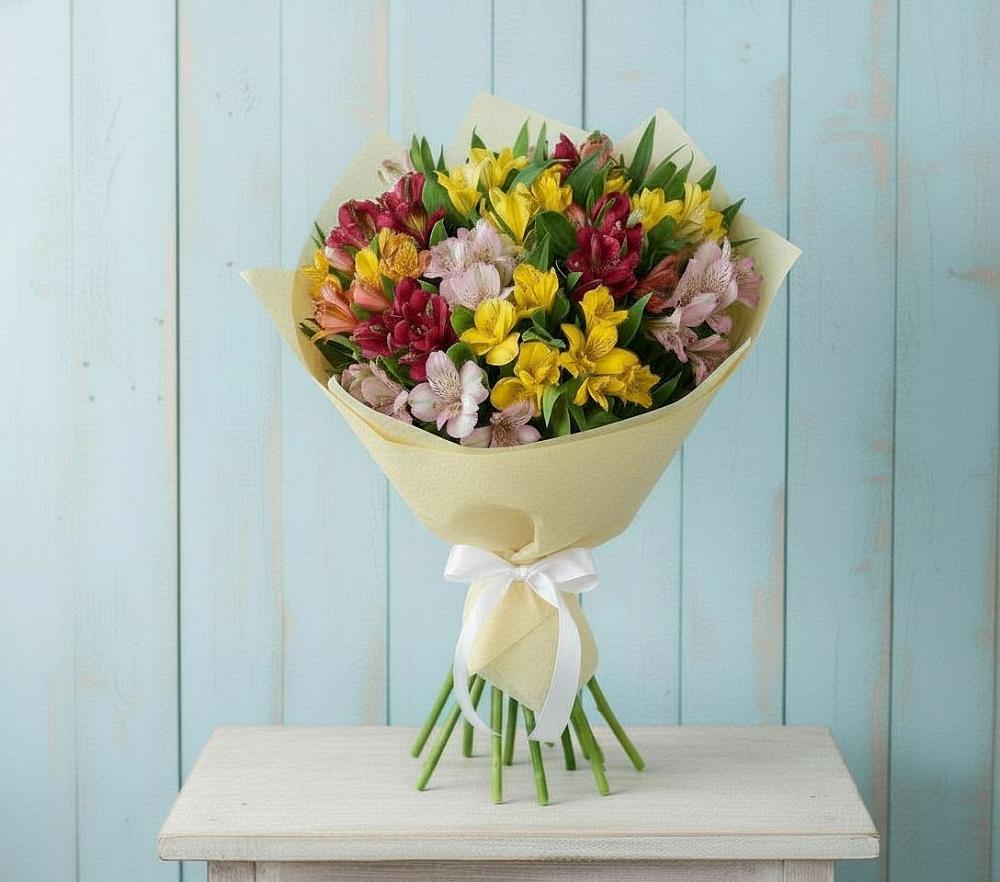 Букет цветов из: Альстромерии в Уват