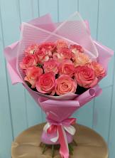 Букет 15 Розовых роз Равель в Уват