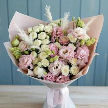 Букет цветов из:  Альстромерии и Розы в Уват